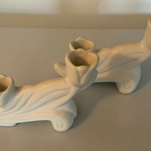 Genuine Van Briggle candlesticks